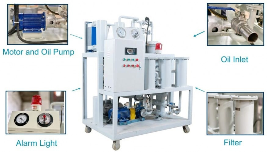 Stacja oczyszczania oleju przekładniowego ze stali węglowej TYA-100