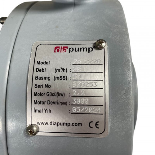 Plastikowa pomDiaPump PA do kwasów DiaPump PA2220 PP, 2,2 kW, 3000 obr/min, 380V
