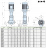 Pompa wielostopniowa do systemów grzewczych EVX 45/13-2a, 45 kW, 65 m3/h, 310m, 380V/T, AISI 304 (EBARA EVM)