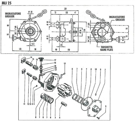 MLI 25 pompa rolkowa traktorowa na WOM