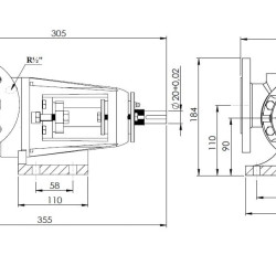 Pompa zębata do dżemu Kupar KIPK 1 1/2 cala-Y, 0,4-4 m3/h