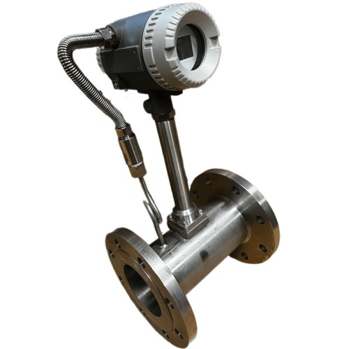 DN100 Dozowanie pary technologicznej, przepływomierz wirowy ze stali nierdzew LUGB-D PN16 RF kołnierz DIN, 0,7-7 t/h <1,6 MPa, <250°C, 4-20mA, ExdIBT6