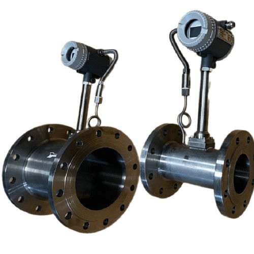 DN100 Dozowanie pary technologicznej, przepływomierz wirowy ze stali nierdzew LUGB-D PN16 RF kołnierz DIN, 0,7-7 t/h <1,6 MPa, <250°C, 4-20mA, ExdIBT6
