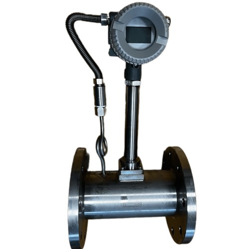 DN100 Dozowanie pary technologicznej, przepływomierz wirowy ze stali nierdzew LUGB-D PN16 RF kołnierz DIN, 0,7-7 t/h <1,6 MPa, <250°C, 4-20mA, ExdIBT6