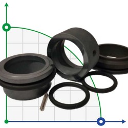 Uszczelnienie mechaniczne pompy Grundfos Sarlin R-706SO 38, SIC/SIC/SIC/SIC, VITON Nr części Grundfos YJ34520 96567331