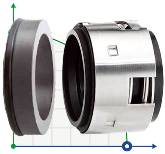 Uszczelnienie mechaniczne R-502B 100, TC/TC, VITON, 304, ВО