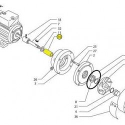 Tuleja ceramiczna D22 dla MB / Pompy IM