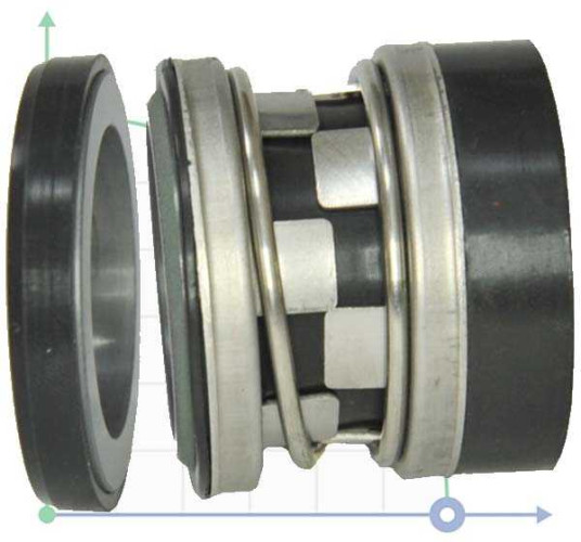 Uszczelnienie pompy R-2100K 70, CAR/SIC, EPDM, 304