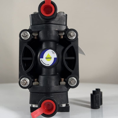 Pneumatyczna pompa membranowa do kwasów PHOENIX P20 PVDF SANTOPRENE+PTFE, 20 l/xv