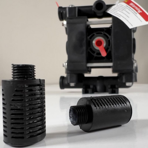 Pneumatyczna pompa membranowa do kwasów PHOENIX P20 PVDF SANTOPRENE+PTFE, 20 l/xv