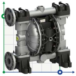 PHOENIX P700 ALU HYTREL ATEX pompa membranowa pneumatyczna