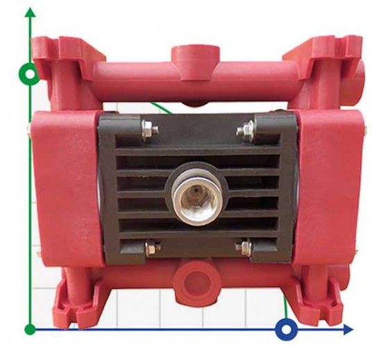 RUBY 010P-P-NTPT-E pompa membranowa pneumatyczny