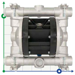 Pneumatyczna pompa membranowa BOXER 90 ALU IB90-ALHTAAT--