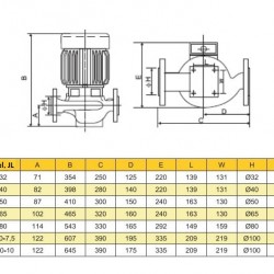 JL 32T pompa obiegowa odśrodkowa do wody