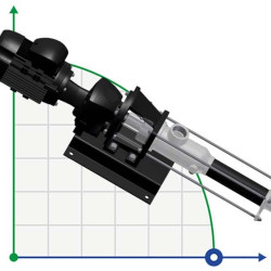 Pompa śrubowa Nova Rotors DN 05K2 z regulacją mechaniczną Motovario TXF 010 i motoreduktorem