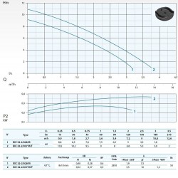 Pompa głębinowa Dreno BIC 32-2 / 028 M / G z dwukanałowym wirnikiem