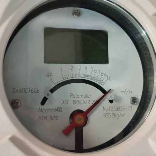 DN50 Przepływomierz ze stali nierdzewnej rotametr LZ PN16 (mieszanina 40% alkoholu), 0...10 000 l/h, 4-20mA, Ex