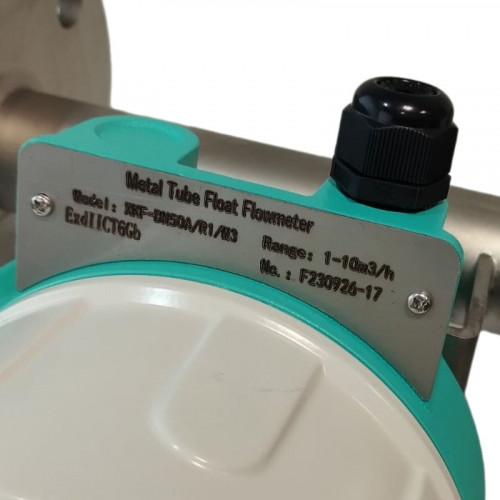 DN50 Przepływomierz ze stali nierdzewnej rotametr LZ PN16 (mieszanina 40% alkoholu), 0...10 000 l/h, 4-20mA, Ex