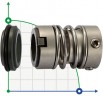 Uszczelnienie pompy Grundfos R-706E 16, SIC/TC, EPDM, 304