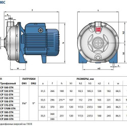 CP 132-ST4 (Pompa jest odśrodkowa)