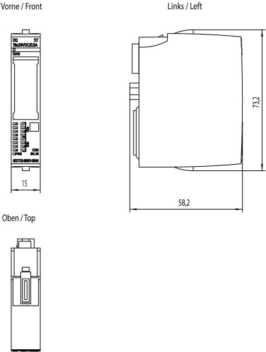 6ES7132-6BH01-0BA0, SIMATIC ET 200SP, moduł wyjść cyfrowych, DQ 16x 24V DC/0,5A