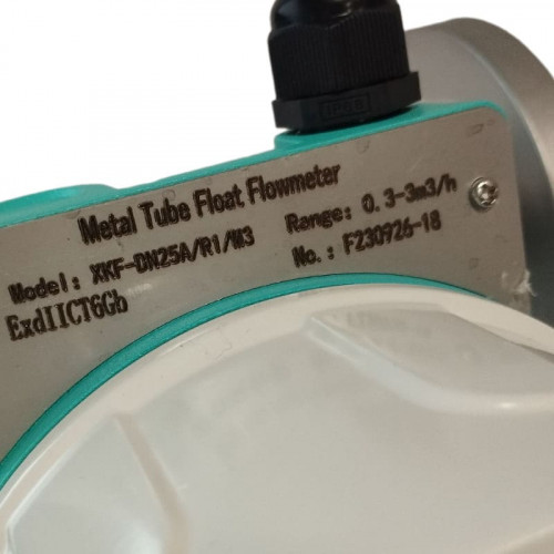 DN25 Przepływomierz ze stali nierdzewnej rotametr LZ PN16 (96% alkoholu), 0...3000 l/h, 4-20mA, Ex