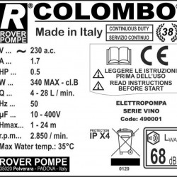 COLOMBO prasa filtracyjna 12-ramowa
