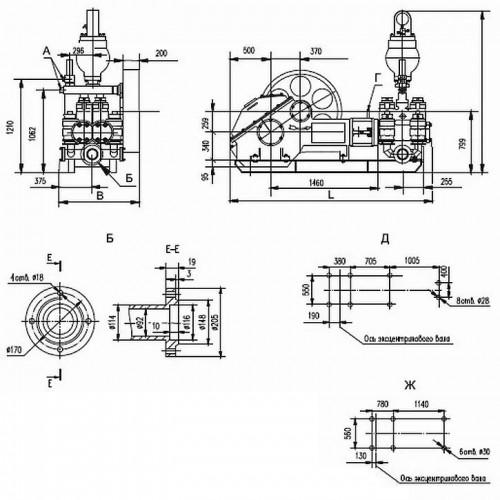 Pompa NB-125 do cyrkulacji płuczki wiertniczej