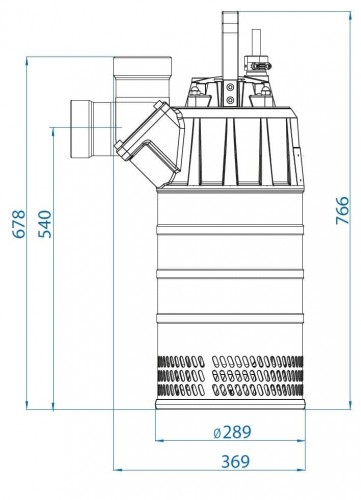 Pompa spustowa Dreno Kappa K660. 2. 80 SH z przełącznikiem