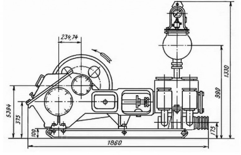 Samozasysająca pompa wiertnicza NB-32