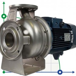 Pompa monoblokowa do nawozów płynnych BZ 40-125/2,2 ze stali nierdzewnej AISI 316L