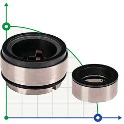 Uszczelnienie mechaniczne R-HRN 24, SIC/SIC, VITON, 304