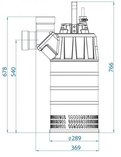 Pompa spustowa Dreno Kappa K920.2.100 N z przełącznikiem