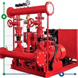 BEDJ 200/6-20-27-3 (13 l/s, 60m, 15kW) automatyczna pompownia do gaszenia pożarów