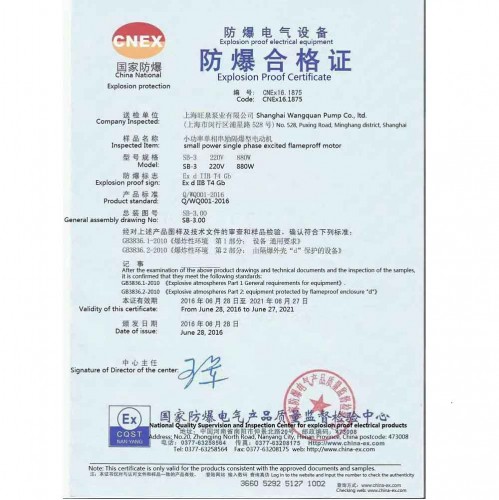 Silnik pneumatyczny z zabezpieczeniem przeciwwybuchowym 375W do pompy beczkowej