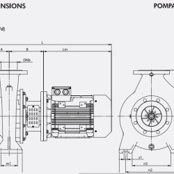 Pompa monoblokowa do ogrzewania ETKF-M 125-200, 7,5 kW, 1500