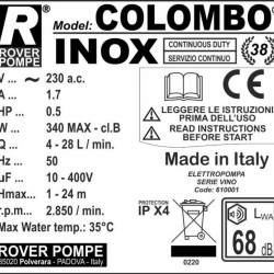 COLOMBO 12 Inox-prasa filtracyjna ramowa