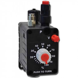 Pompa pneumatyczna z elektrozaworem regulacyjnym EMEC RACV 1-12 l/h, 6 bar