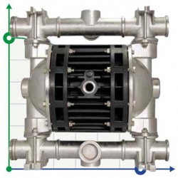 Pneumatyczna pompa membranowa BOXER 150 AISI 316 IB150-A-HTTAT--