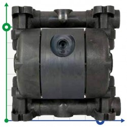 Pneumatyczna pompa membranowa MICROBOXER PVDF Conduct