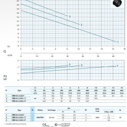 Pompa głębinowa Dreno DNB 65-2/220-1 T z dwukanałowym wirnikiem typu S
