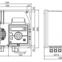 Pompa dozująca BT MF 50-03 230V/240V z zaworami kulowymi FPM