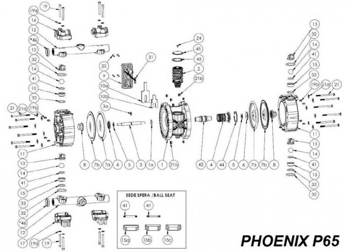 Kratka tłumika śrubowego, AISI, PHOENIX P65, P100, P101, P160, P250