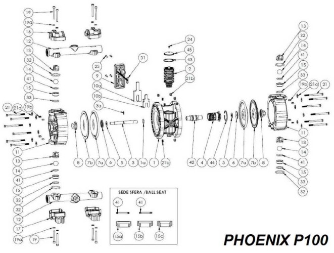 Kratka tłumika śrubowego, AISI, PHOENIX P65, P100, P101, P160, P250