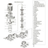 CDLF 1-110, AISI 304 pompa wielostopniowa do mycia CIP