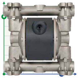 DEBEM MICROBOXER AISI 316L+PTFE pneumatyczna pompa membranowa IMICRA-HTAAT