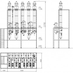 Parownik 4-stopniowy VVU 3,15 T do Bard, soków, wilgoci