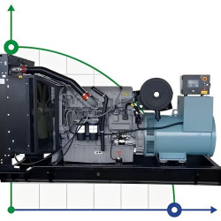 Przemysłowy generator diesla XHYP-600GF z ATS, silnik Perkins 700kVA, 600kW, 380V/50HZ typ otwarty