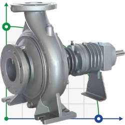 Pompa do gorących olejów EMSE EKY 32-125, 3 kW, 2900, bez silnika