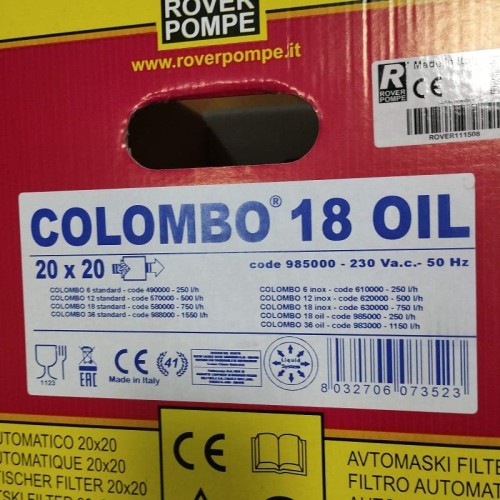 COLOMBO 18 Oil-prasa filtracyjna ramowa